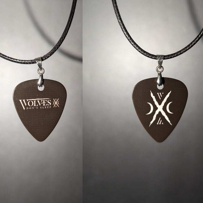 Black Plectrum Necklace